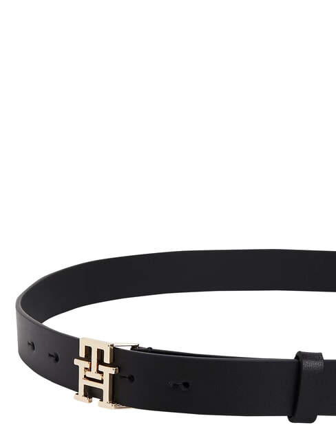 TH LOGO Leather belt black - Belts