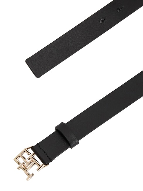TH LOGO Leather belt black - Belts