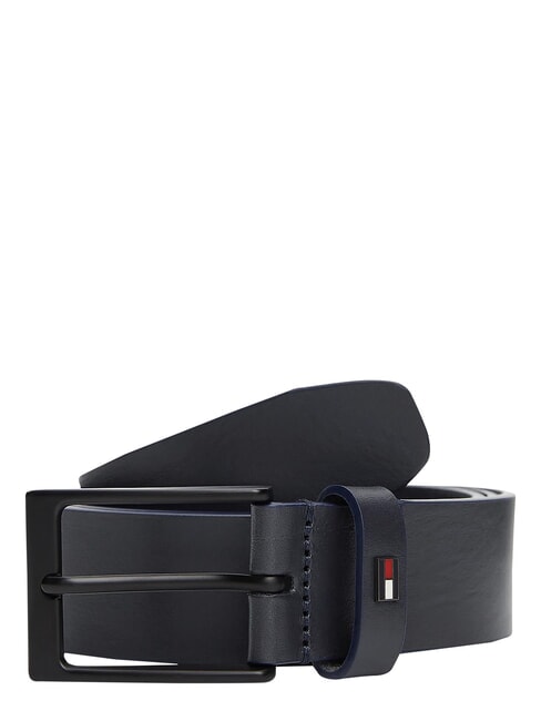 LAYTON Leather belt space blue - Belts