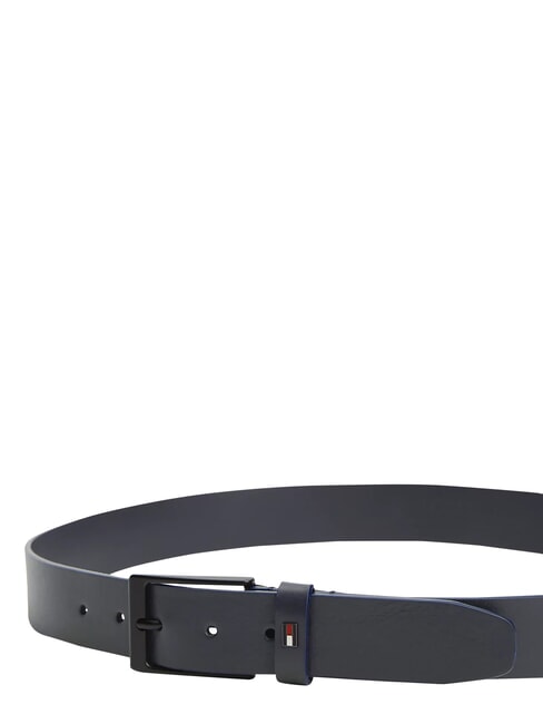 LAYTON Leather belt space blue - Belts