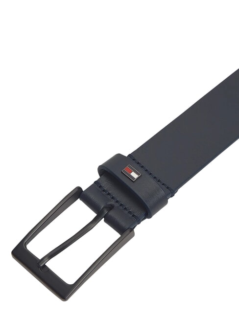 LAYTON Leather belt space blue - Belts