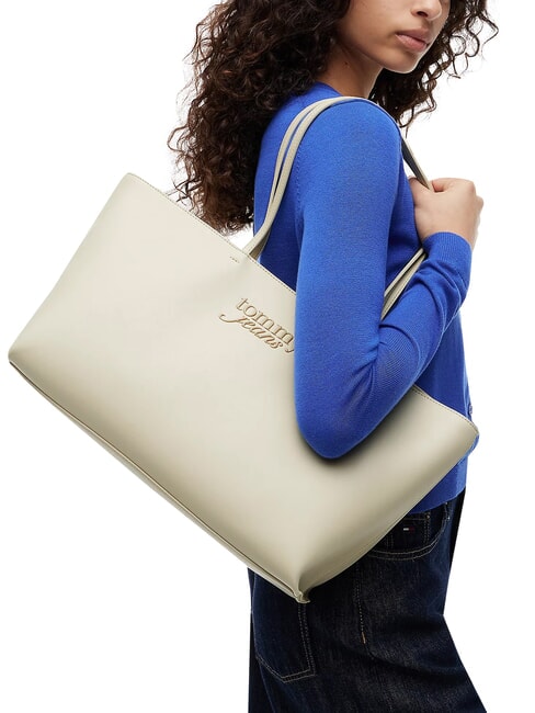 TJW MUST XL Shoulder bag, with embossed logo harbor haze - Women&rsquo;s Bags