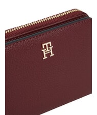 TOMMY HILFIGER TH ICON Foldable wallet velvet maroon - Women&rsquo;s Wallets - 4
