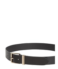 TOMMY HILFIGER TH SQUARE Leather belt black - Belts - 3