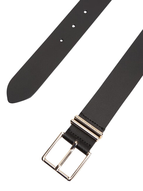 TH SQUARE Leather belt black - Belts