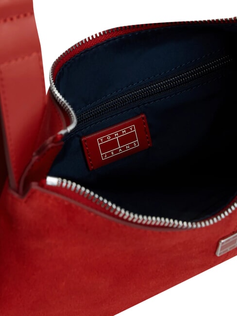 TJW SLOUCHY Shoulder bag, in suede leather Arizona Red - Women&rsquo;s Bags