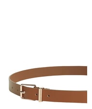 TOMMY HILFIGER TH SQUARE Leather belt cognac - Belts - 4