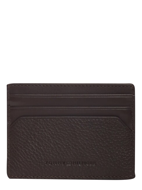 TH CENTRAL Leather credit card holder coffee beans - Men&rsquo;s Wallets