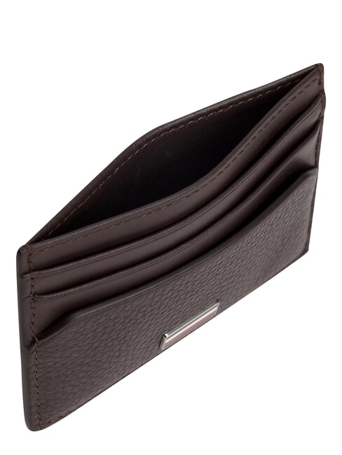 TH CENTRAL Leather credit card holder coffee beans - Men&rsquo;s Wallets