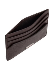 TOMMY HILFIGER TH CENTRAL Leather credit card holder coffee beans - Men&rsquo;s Wallets - 3