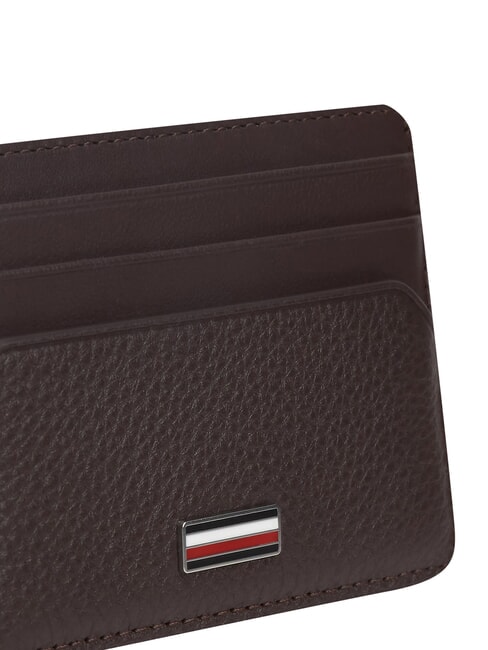 TH CENTRAL Leather credit card holder coffee beans - Men&rsquo;s Wallets