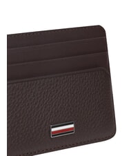 TOMMY HILFIGER TH CENTRAL Leather credit card holder coffee beans - Men&rsquo;s Wallets - 4