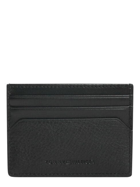 TH CENTRAL Leather credit card holder black - Men&rsquo;s Wallets