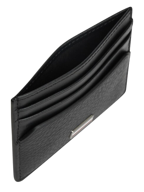 TH CENTRAL Leather credit card holder black - Men&rsquo;s Wallets