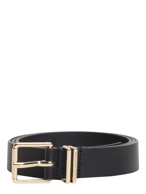 TH SQUARE Leather belt black - Belts