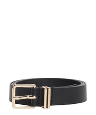 TOMMY HILFIGER TH SQUARE Leather belt black - Belts - 2
