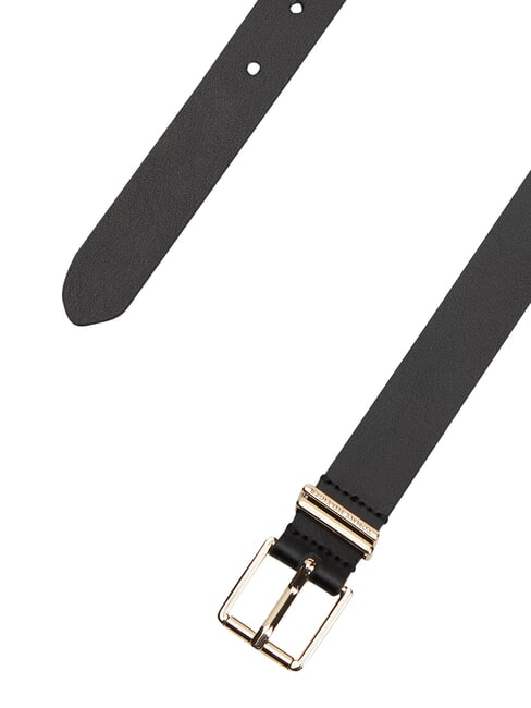 TH SQUARE Leather belt black - Belts