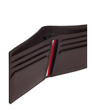 TOMMY HILFIGER TH CENTRAL Leather credit card holder coffee beans - Men&rsquo;s Wallets - 3