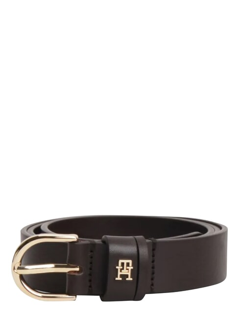 ESSENTIAL EFFORTLESS Leather Belt Made in Italy brown fondant - Belts