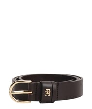 TOMMY HILFIGER ESSENTIAL EFFORTLESS Leather Belt Made in Italy - Belts