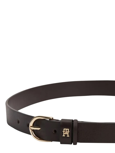 ESSENTIAL EFFORTLESS Leather Belt Made in Italy brown fondant - Belts