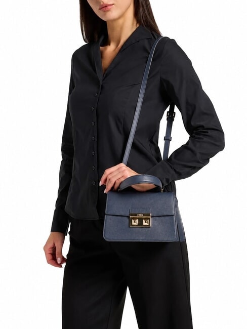 BELLA Small leather bag st andromeda ink blue - Women&rsquo;s Bags