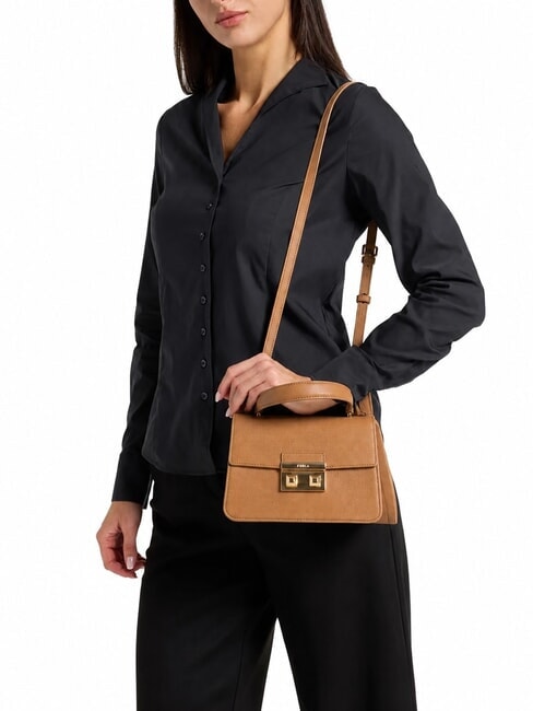 BELLA Small leather bag st andromeda brandy - Women&rsquo;s Bags