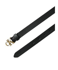 CALVIN KLEIN FACTED CK BUCKLE Leather belt - Belts