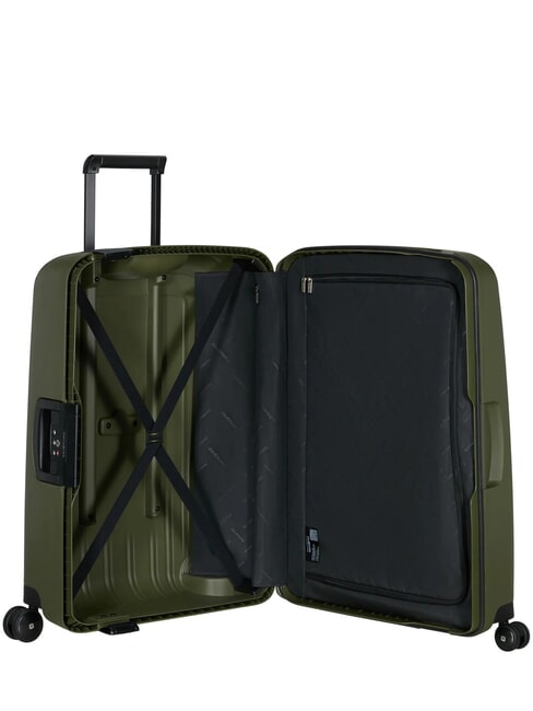 Trolley S'CURE Line, medium size olives - Rigid Trolley Cases