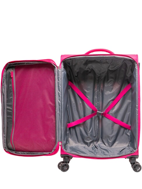 AIR WAVE Medium Trolley, Expandable berry blast - Semi-rigid Trolley Cases