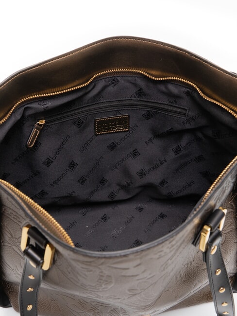 LOLA Shopping Bag in leather black/bronze - Women&rsquo;s Bags