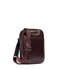 PIQUADRO BLUE SQUARE  iPad Mini bag MAHOGANY - Over-the-shoulder Bags for Men - 2