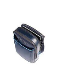 PIQUADRO BLUE SQUARE  iPad Mini bag blue - Over-the-shoulder Bags for Men - 4