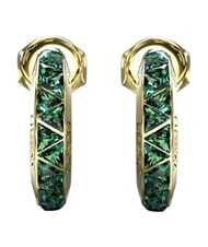 GUESS TRINITY Steel earrings yellow gold/violet - Earrings - 3