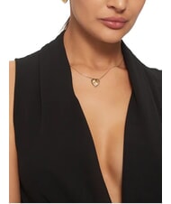 GUESS MON AMOUR Steel necklace yellow gold - Necklaces - 3