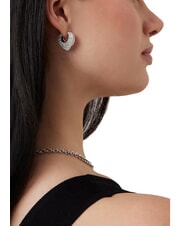 GUESS CRAZY IN LOVE Steel earrings SILVER - Earrings - 4