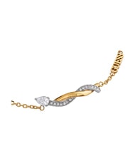 GUESS TWIST Braided bracelet, in steel yellow gold/rhodium - Bracelets - 2