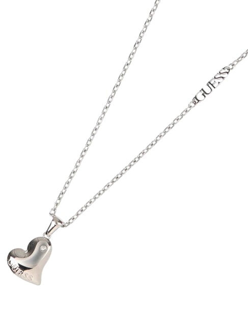 FLUID HEARTS Steel necklace SILVER - Necklaces