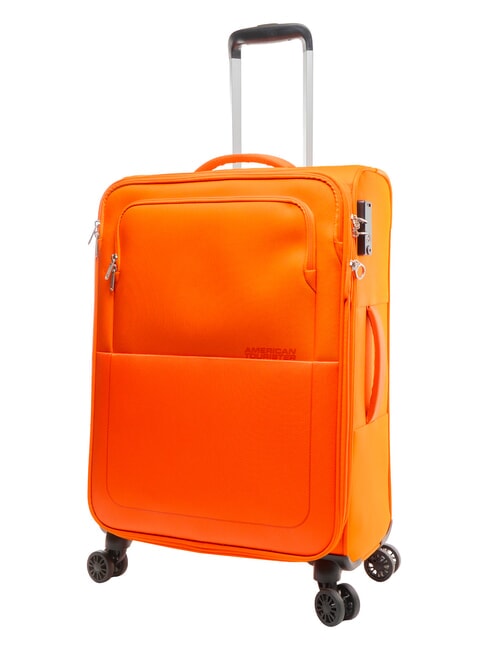 AIR WAVE Medium Trolley, Expandable juicy orange - Semi-rigid Trolley Cases