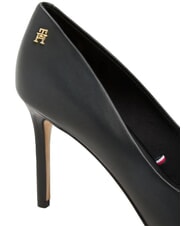 TOMMY HILFIGER TH  9cm high heel leather pumps black - Women&rsquo;s shoes - 5