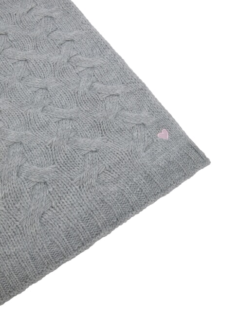COLD WEATHER Scarf with embroidered logo grey - Scarves