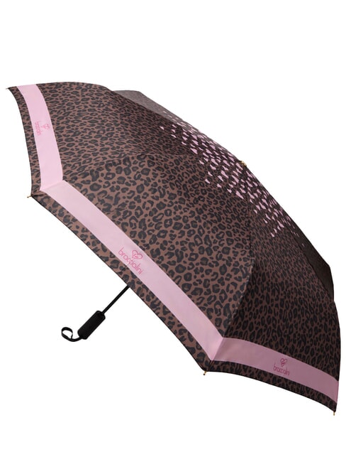 BASIC Mini umbrella with automatic opening leopard - Umbrellas