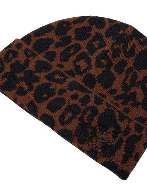 COLD WEATHER Hat with cuffed brim leopard - Hats