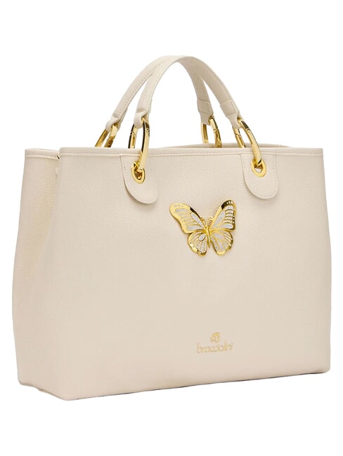 BETH JEWELS L Double handle handbag, with shoulder strap beige - Women&rsquo;s Bags