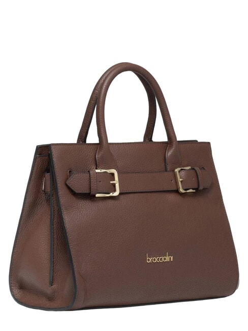 HELLEN Leather handbag with shoulder strap brown - Women&rsquo;s Bags