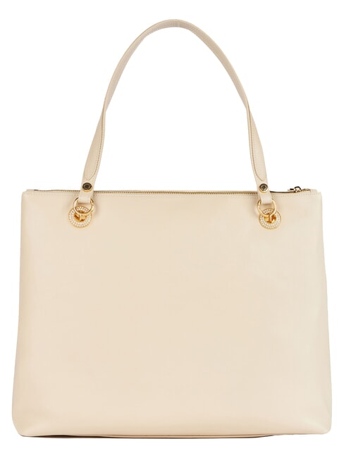 NORA Leather shoulder bag with pocket beige - Women&rsquo;s Bags