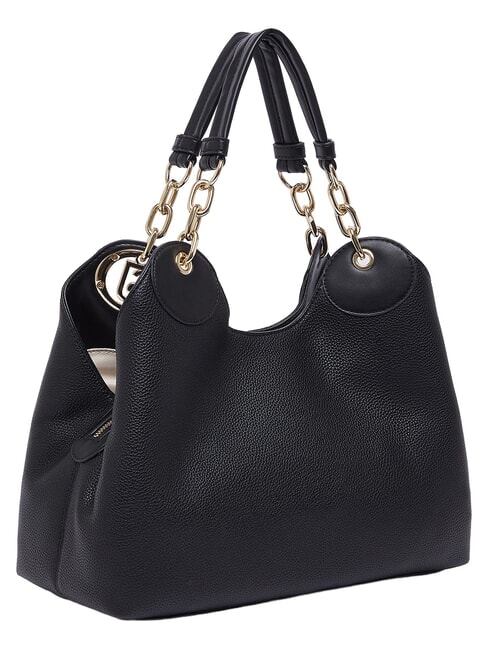 FAIZA Handbag, with shoulder strap black/steel - Women&rsquo;s Bags