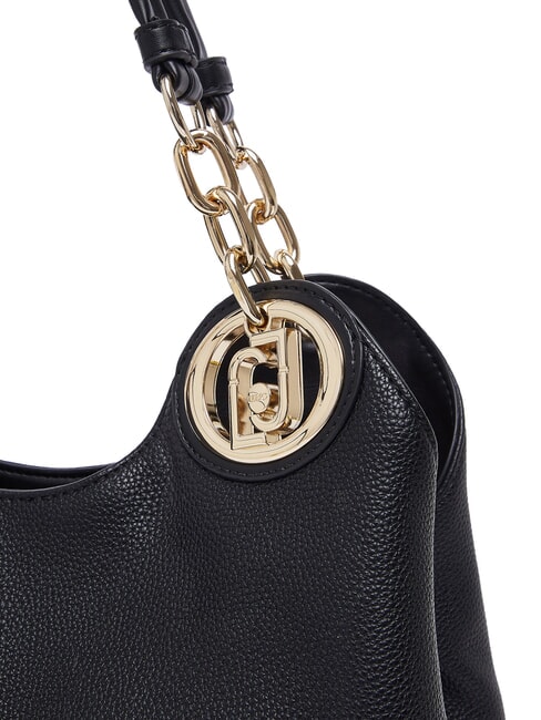 FAIZA Handbag, with shoulder strap black/steel - Women&rsquo;s Bags