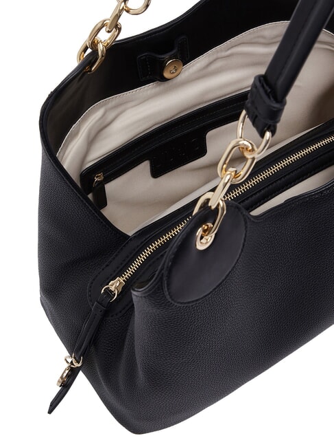 FAIZA Handbag, with shoulder strap black/steel - Women&rsquo;s Bags