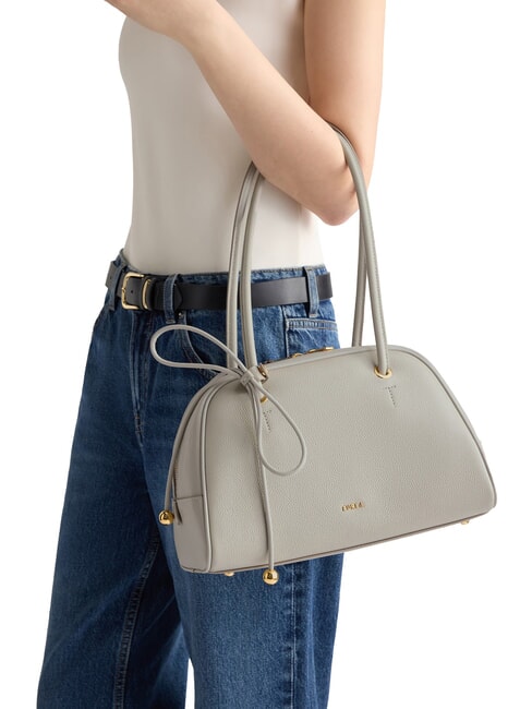 POPPY Shoulder bag, leather stone gray - Women&rsquo;s Bags